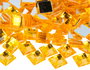 Innspiro Gemas Acrílicas Cuadradas Amarillas 16x16mm (500 unidades aprox.)