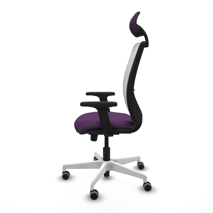 PIQUERAS Y CRESPO Silla de oficina Zulema con mecanismo Sincro, Morado y Blanco PIQUERAS Y CRESPO Silla de oficina Zulema con mecanismo Sincro, Morado y Blanco