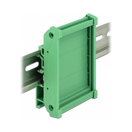 DeLOCK 65989 Soporte de placa para riel DIN (72 mm) Verde