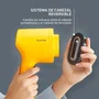 Rowenta DR2026D1 Cepillo de Vapor Portátil Pure Pop 1300W Depósito 70ml Desinfectante Elimina Arrugas y Pelusas Amarillo