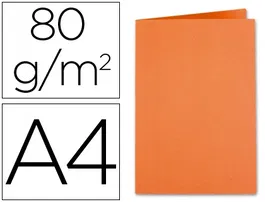 Exacompta Subcarpeta papel DIN A4 naranja, 80 g/m², Certificado PEFC, 210x297 mm