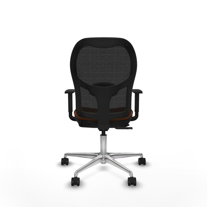 PIQUERAS Y CRESPO Silla de oficina Jorquera con mecanismo Sincro/Traslack, Marrón y Negro