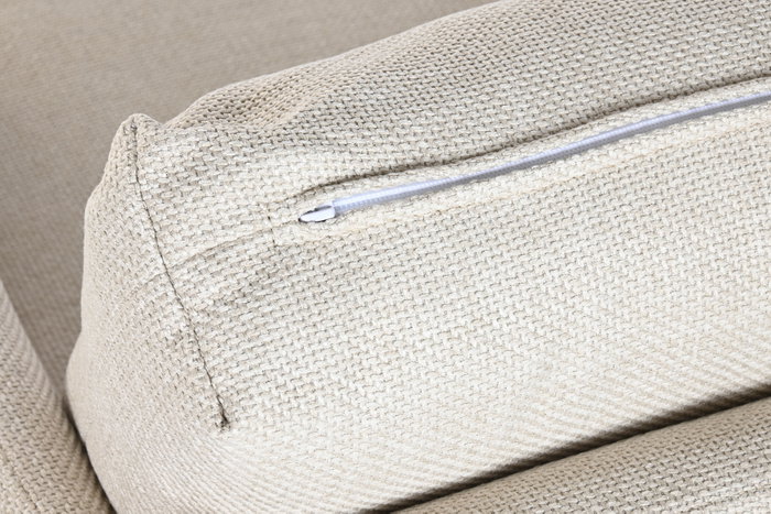 DKD Home Decor Sillón de Fresno Tapizado Decapé Blanco y Natural