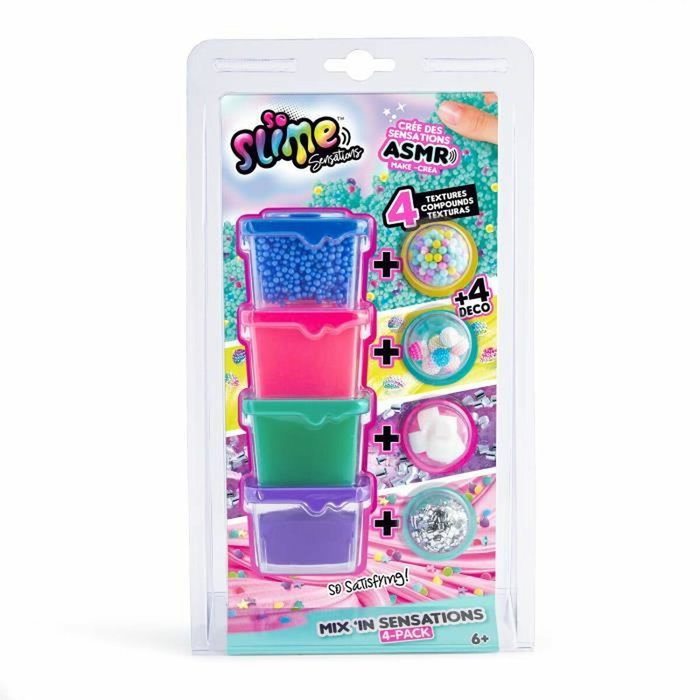 Canal Toys SSC 232 So Slime DIY Mix'in Sensations paquete de 4 Pasatiempos creativos Canal Toys SSC 232 So Slime DIY Mix'in Sensations paquete de 4 Pasatiempos creativos