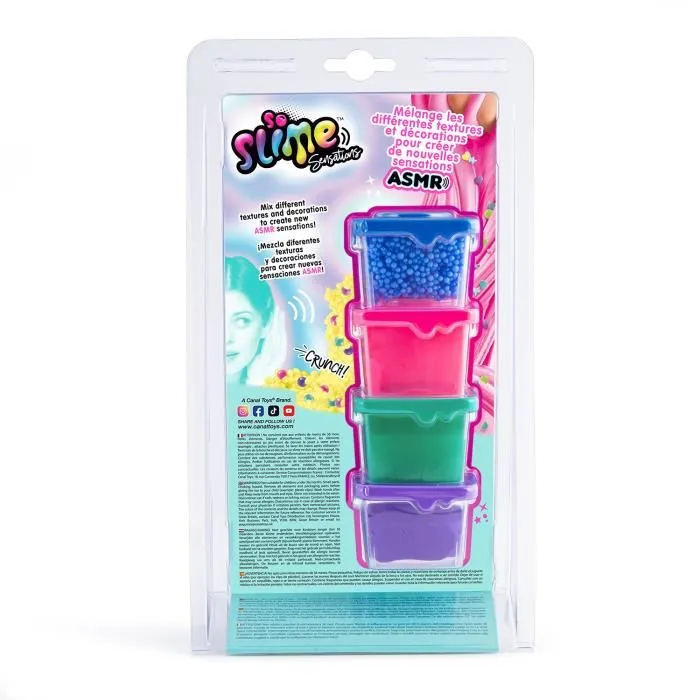 Canal Toys SSC 232 So Slime DIY Mix'in Sensations paquete de 4 Pasatiempos creativos