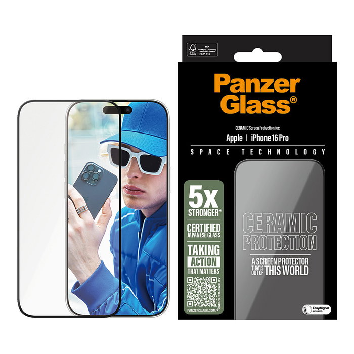 PanzerGlass PanzerGlass Ceramic iPhone 16 Pro UWF