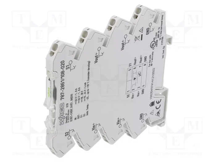 WAGO Interruptor magnetotérmico MCB 24VDC WAGO Interruptor magnetotérmico MCB 24VDC