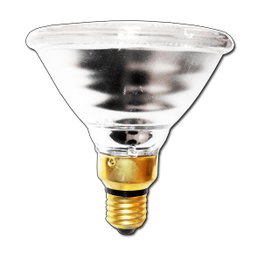 LUZ DLU Lámpara Incandescente PAR 38 80W E27 Verde Extendida