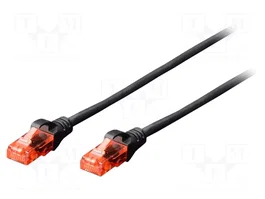 DIGITUS Patch Cord Cat 5e U/UTP 1,5m Negro