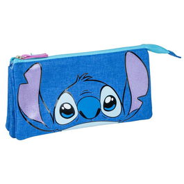 Cerdá Portatodo Stitch Disney Triple 22.5x21.5x2cm 100% Poliester