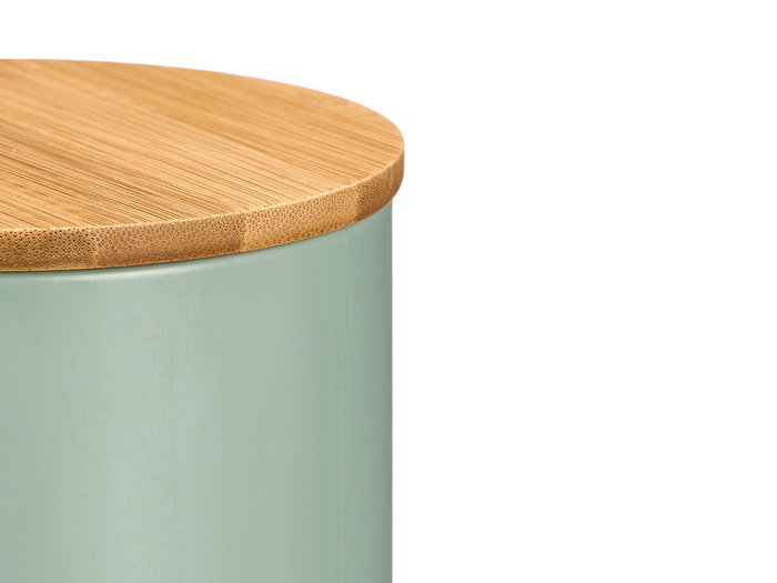 Kinvara Tarro Alto para Espagueti con Tapa de Bambú Verde Menta Kinvara Tarro Alto para Espagueti con Tapa de Bambú Verde Menta
