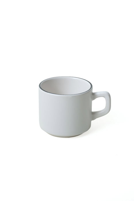 Hermia X00019023 Juego de tazas de té de cerámica en blanco mate (6 piezas)