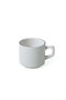 Hermia X00019023 Juego de tazas de té de cerámica en blanco mate (6 piezas)