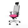 PIQUERAS Y CRESPO Silla de oficina Horna Rosa y Blanco