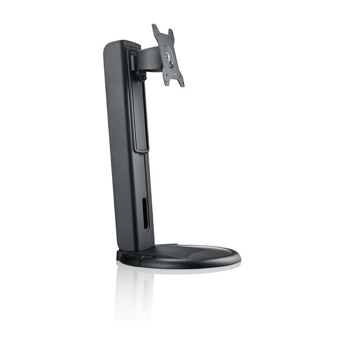 AG Neovo ES-02 Soportes de Monitor, Soporte para Monitor LCD de Escritorio con Ajuste de Altura 0-130 mm, Compatible con Pantallas de hasta 24" (61 cm), Negro