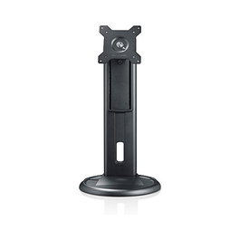 AG Neovo ES-02 Soportes de Monitor, Soporte para Monitor LCD de Escritorio con Ajuste de Altura 0-130 mm, Compatible con Pantallas de hasta 24" (61 cm), Negro