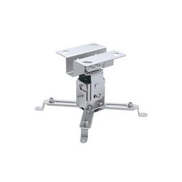 Techly Soporte Techo Universal Proyector CA-PM 2S, 20 kg Max, Inclinación -15° a 15°, Color Plateado