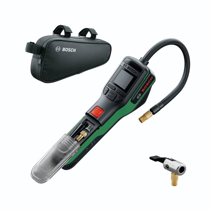 Bosch PNEO Bomba de aire inalámbrica con funda para bicicleta Bosch PNEO Bomba de aire inalámbrica con funda para bicicleta