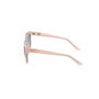 Guess Gafas GU7877 57B - Gafas de Sol para Mujer - Forma Redonda, Montura Beige, Cristales Humo, 56 mm, 135 mm