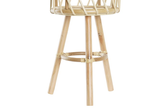 DKD Home Decor Macetero Balines Natural Bambú 28 x 28 x 60 cm