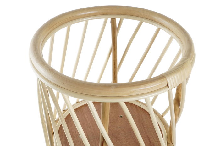 DKD Home Decor Macetero Balines Natural Bambú 28 x 28 x 60 cm