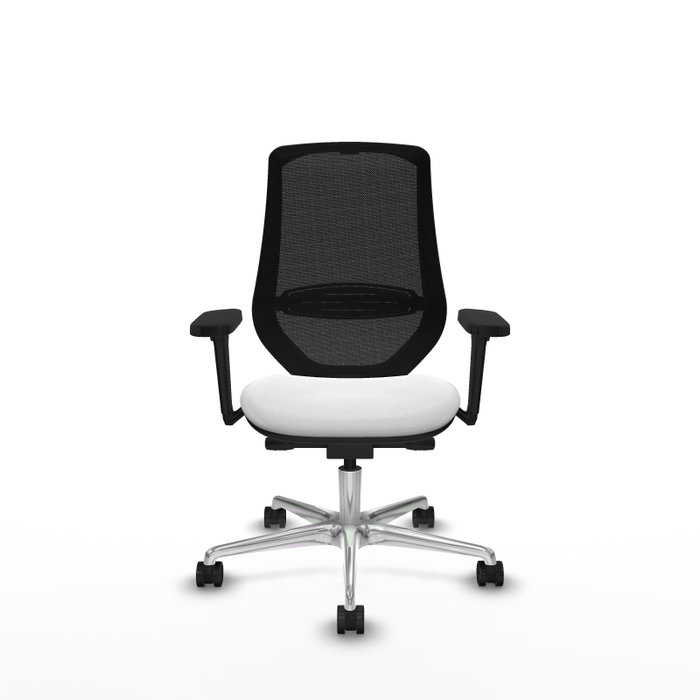 PIQUERAS Y CRESPO Silla de oficina Mardos con mecanismo Sincro/Traslack, Blanco y Negro PIQUERAS Y CRESPO Silla de oficina Mardos con mecanismo Sincro/Traslack, Blanco y Negro