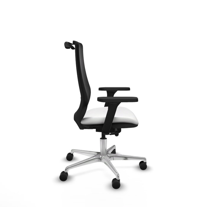 PIQUERAS Y CRESPO Silla de oficina Mardos con mecanismo Sincro/Traslack, Blanco y Negro PIQUERAS Y CRESPO Silla de oficina Mardos con mecanismo Sincro/Traslack, Blanco y Negro