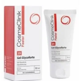 FASTER Cosmeclinik Faster 25 Gel Glycoforte con 23% Ácido Glicólico - Gel Tratamiento Intensivo Piel Grasa e Impurezas - 50Ml