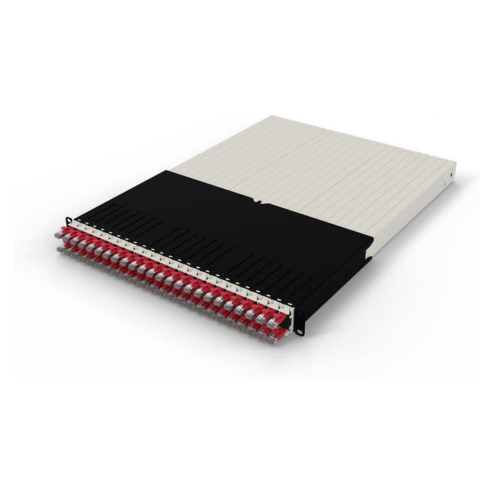 Patchbox patchbox.one PONE30STPRD Sistema de canalización 30RU/STP (1,8 m) con 24 cassettes, cable patch Cat 6a U/FTP PoE color rojo, para cableado estructurado