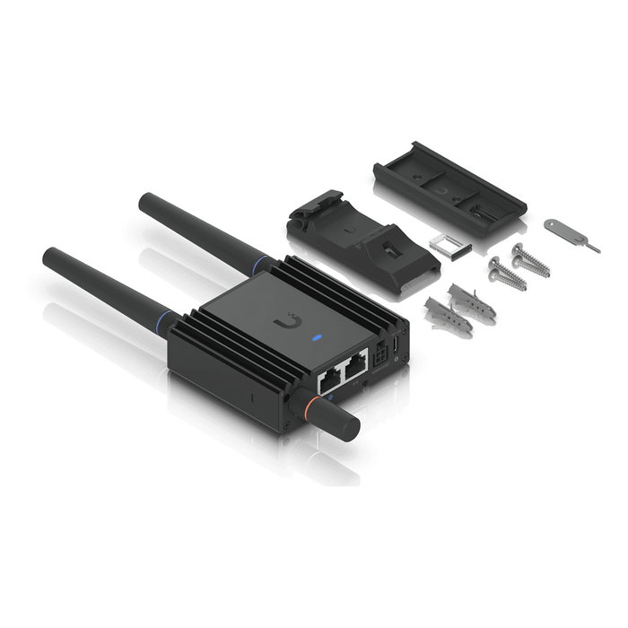 Ubiquiti UniFi UMR-Ultra Router Móvil 4G LTE con WiFi 2.4GHz, 2 Puertos Ethernet, USB-C, para Instalación en Pared/DIN Ubiquiti UniFi UMR-Ultra Router Móvil 4G LTE con WiFi 2.4GHz, 2 Puertos Ethernet, USB-C, para Instalación en Pared/DIN