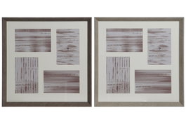 DKD Home Decor Marco Multifoto PS Cristal 34x34 cm 4 Fotos Surtido
