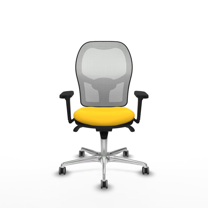 PIQUERAS Y CRESPO Silla de oficina Jorquera con mecanismo Sincro, Amarillo y Blanco PIQUERAS Y CRESPO Silla de oficina Jorquera con mecanismo Sincro, Amarillo y Blanco