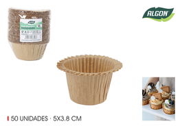 Algon Set 50 Moldes para Horno de Papel 5 x 3.8 cm (36 Unidades)