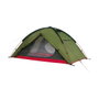 High Peak Woodpecker 3 LW Tienda de cúpula/iglú para 3 personas Verde y Rojo con porche para equipaje