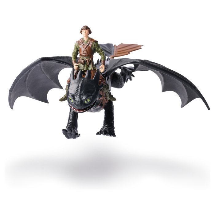 SPIN MASTER DreamWorks Dragons Pack Figura Accion Desdentao y Hipo - Figuras Articuladas de Cómo Entrenar a Tu Dragón - Juguete Niños 4+ Años