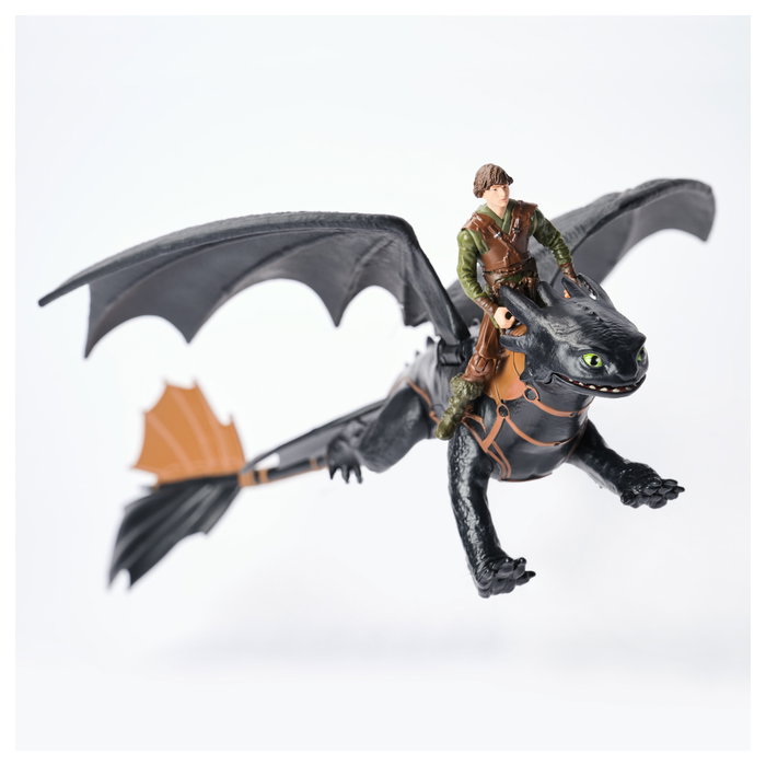 SPIN MASTER DreamWorks Dragons Pack Figura Accion Desdentao y Hipo - Figuras Articuladas de Cómo Entrenar a Tu Dragón - Juguete Niños 4+ Años