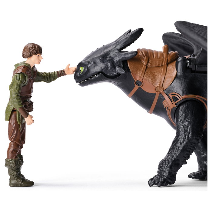 SPIN MASTER DreamWorks Dragons Pack Figura Accion Desdentao y Hipo - Figuras Articuladas de Cómo Entrenar a Tu Dragón - Juguete Niños 4+ Años