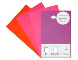 Innspiro Set de 4 láminas de goma EVA adhesivas de 20x30cm x 2mm