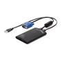 Startech NOTECONS01 Adaptador Crash Cart KVM a USB 2.0 Negro