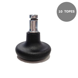 Kit de 10 topes de nailon. Compatible con todas las sillas de Piqueras y Crespo.