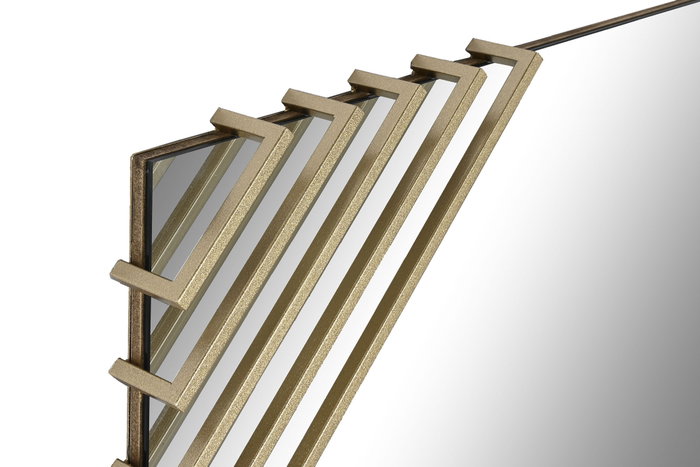 DKD Home Decor Espejo de Hierro y Cristal Dorado 63x6x93 cm