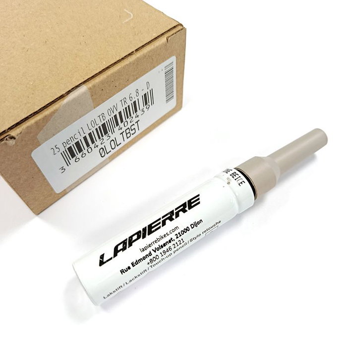 Lapierre Lápiz reparador de pintura Marrón Oat Milk Brillante para Overvolt AM 4.6 Lapierre Lápiz reparador de pintura Marrón Oat Milk Brillante para Overvolt AM 4.6