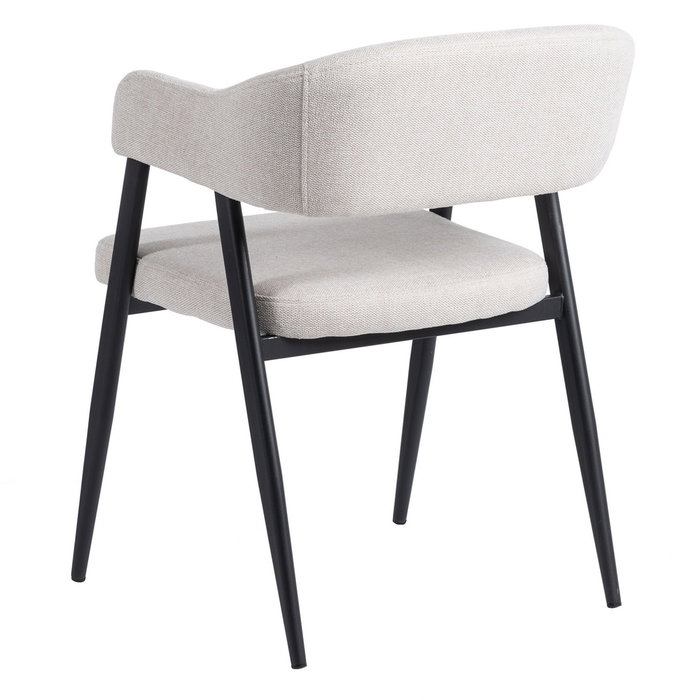 Silla Crema Tejido-Metal Salón 56 X 60 X 81 cm (Set de 2) Silla Crema Tejido-Metal Salón 56 X 60 X 81 cm (Set de 2)