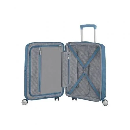 American Tourister Maleta de Cabina SoundBox Spinner 55x40x20cm Azul Piedra 88472-E612 American Tourister Maleta de Cabina SoundBox Spinner 55x40x20cm Azul Piedra 88472-E612