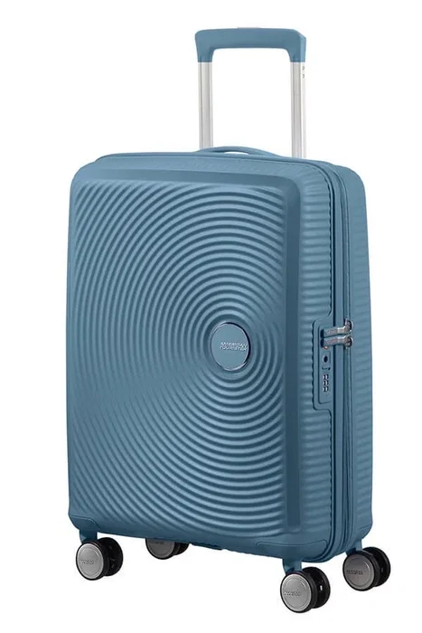 American Tourister Soundbox Spinner Maleta de Cabina 55cm Azul Piedra American Tourister Soundbox Spinner Maleta de Cabina 55cm Azul Piedra