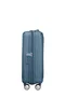 American Tourister Soundbox - Maleta de Cabina Trolley Spinner de 4 Ruedas, Carcasa Dura, 55x40x20 cm (35.5 L), Expandible, Cerradura TSA, Color Azul Piedra (Stone Blue)