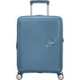 American Tourister Maleta de cabina SoundBox Spinner Azul piedra, Expandible, 55x40x20 cm