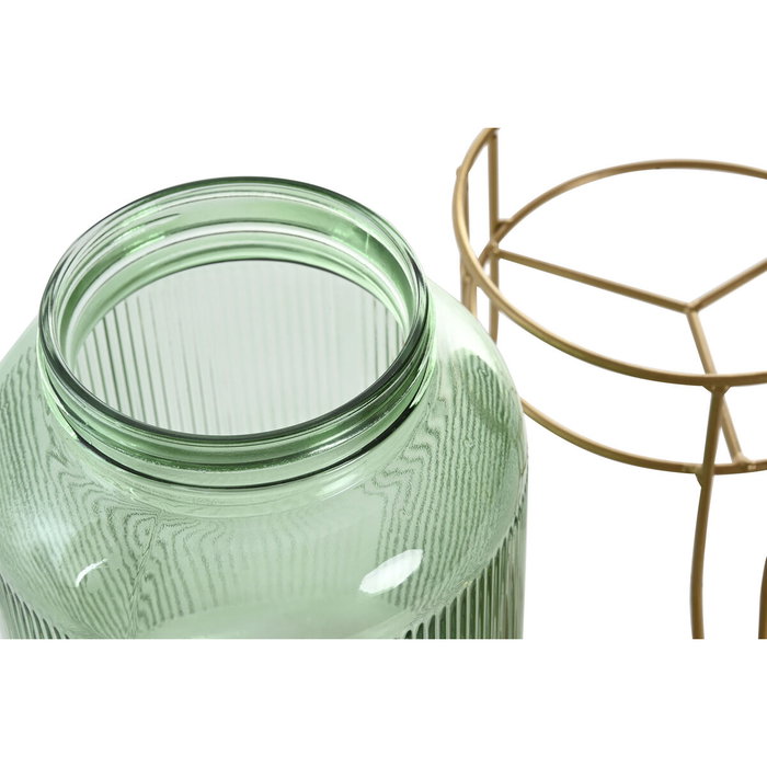 DKD Home Decor Dispensador de Bebidas de Cristal y Metal 4L Verde y Dorado DKD Home Decor Dispensador de Bebidas de Cristal y Metal 4L Verde y Dorado