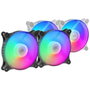 Mars Gaming Kit de 2 Ventiladores MFDUO 12cm FRGB Rainbow