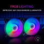 Mars Gaming Kit de 2 Ventiladores MFDUO 12cm FRGB Rainbow